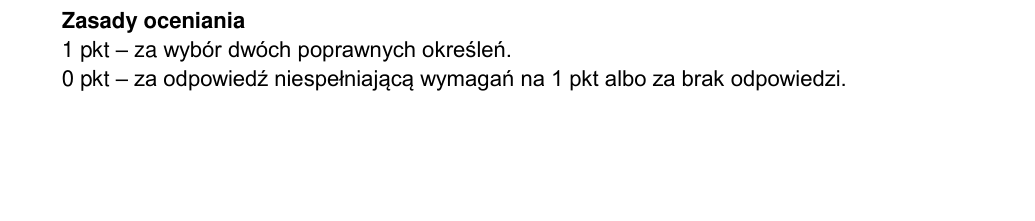 Oficjalna odpowiedź i zasady oceniania CKE, zadanie 2.2