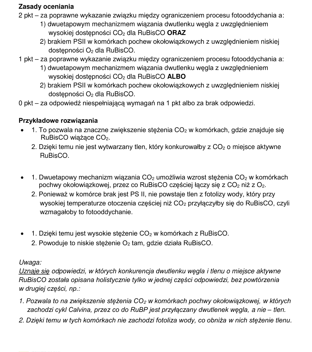 Oficjalna odpowiedź i zasady oceniania CKE, zadanie 5.4