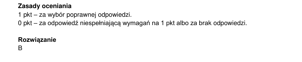 Oficjalna odpowiedź i zasady oceniania CKE, zadanie 1.2