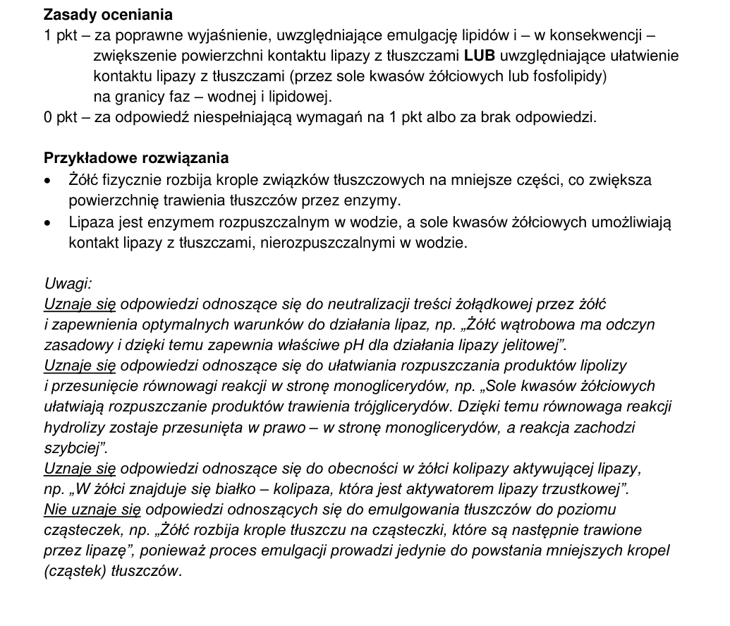 Oficjalna odpowiedź i zasady oceniania CKE, zadanie 9.2