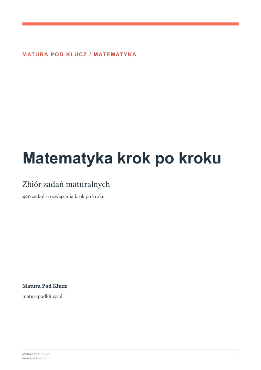 Okładka ebooka Matematyka krok po kroku